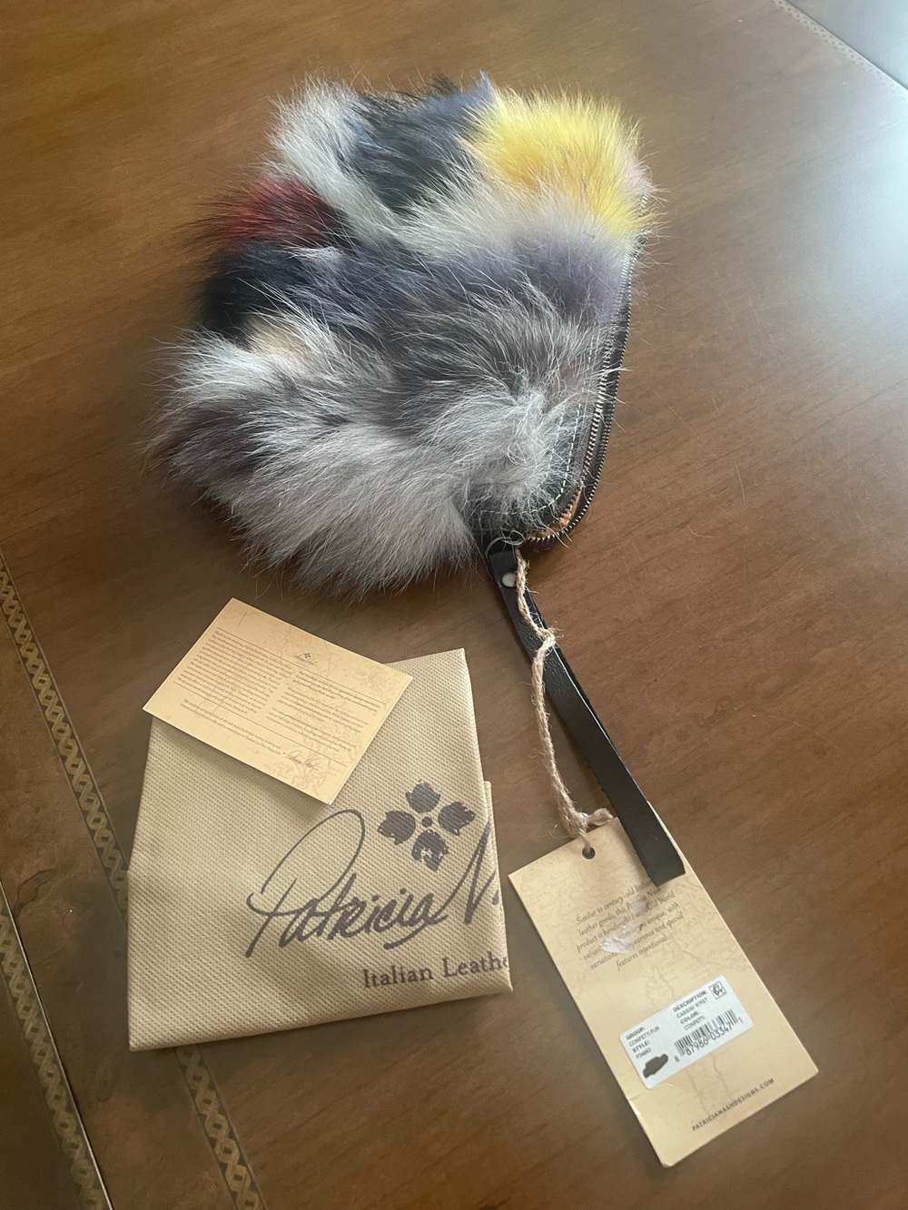 Patricia Nash Multicolor( Confetti Fur collection ) Cassini Wristlet